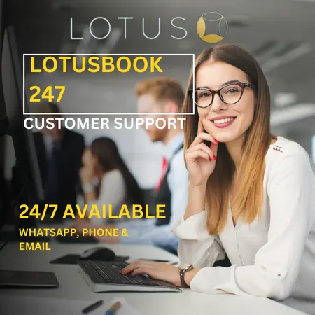 Lotusbook 247 customer support on WhatsApp